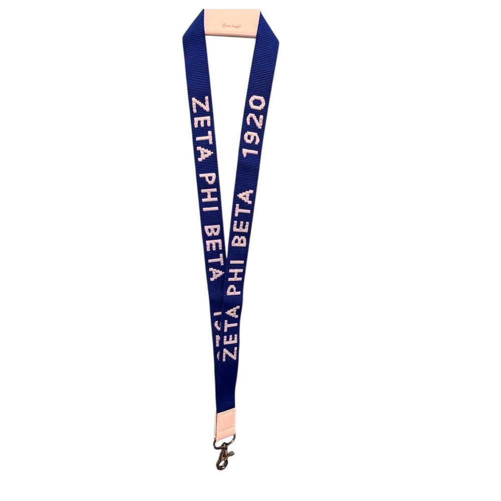 Blue and White 1920 Zeta Phi Beta Lanyard